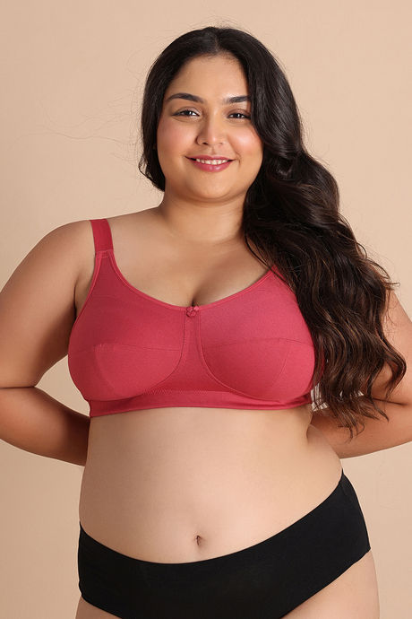 Zivame True Curv Double Layered Non Wired Full Coverage Super Support Bra - Garnet Rose — image 2